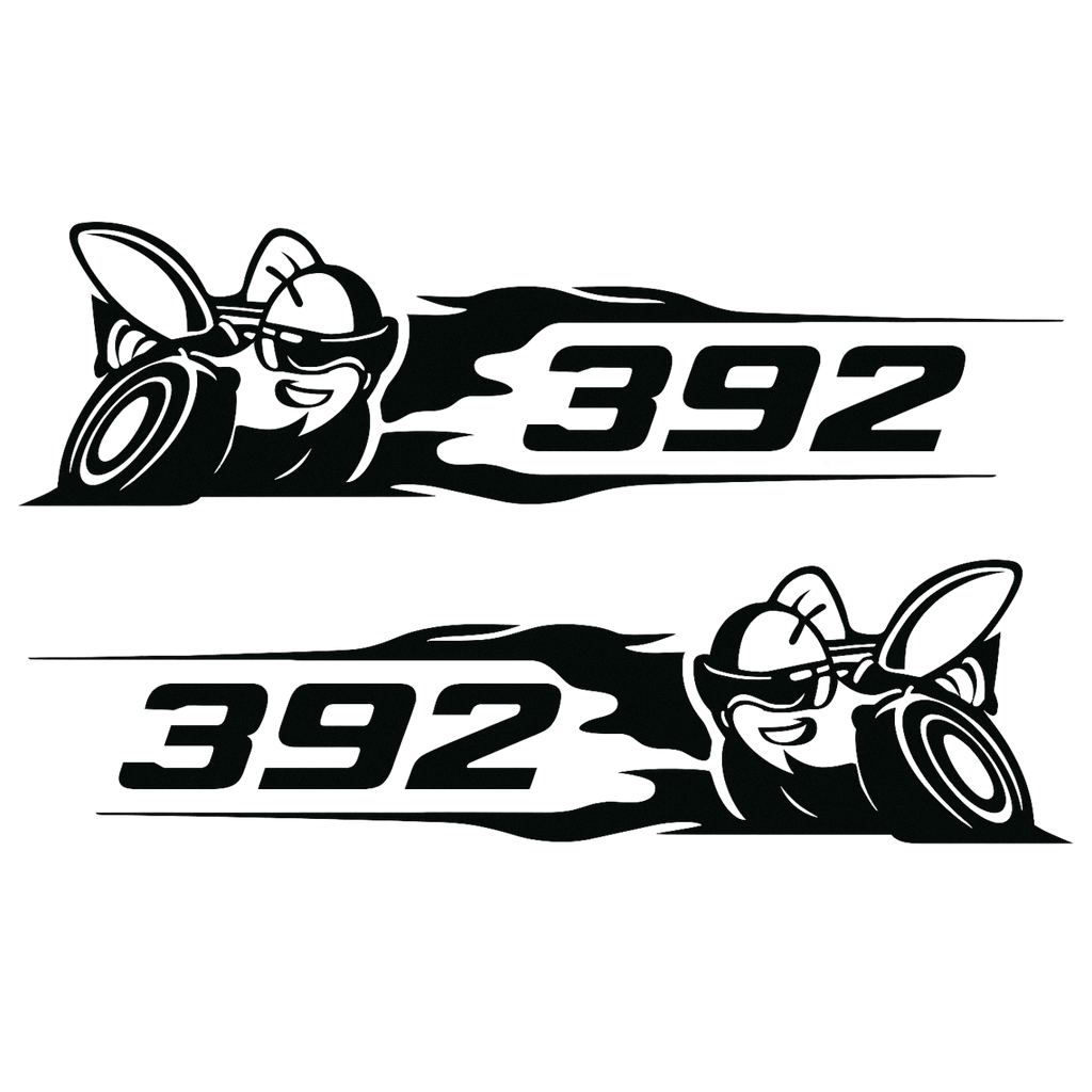 392 Scat Pack Super Bee Vinyl Decal – Dodge Challenger & Charger Sticker – Mopar Muscle Car Graphic